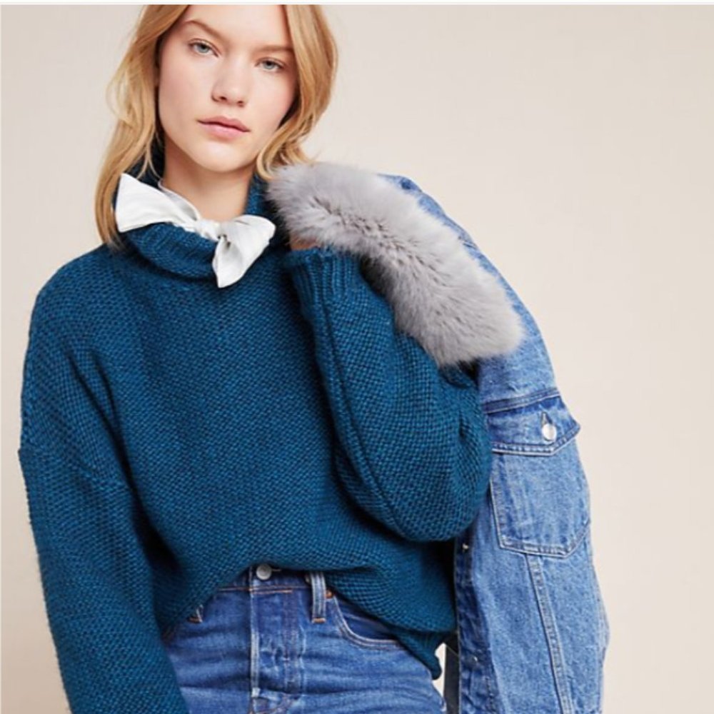 Anthropologie Lottie Textured Sweater